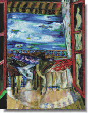 Sonderbarer Fischzug Aquarell/Tempera