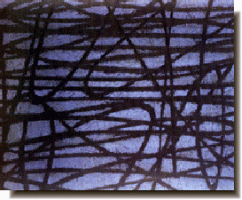 Spirit of chance(in blue) 1999 Acryl auf Karton 70 x 90